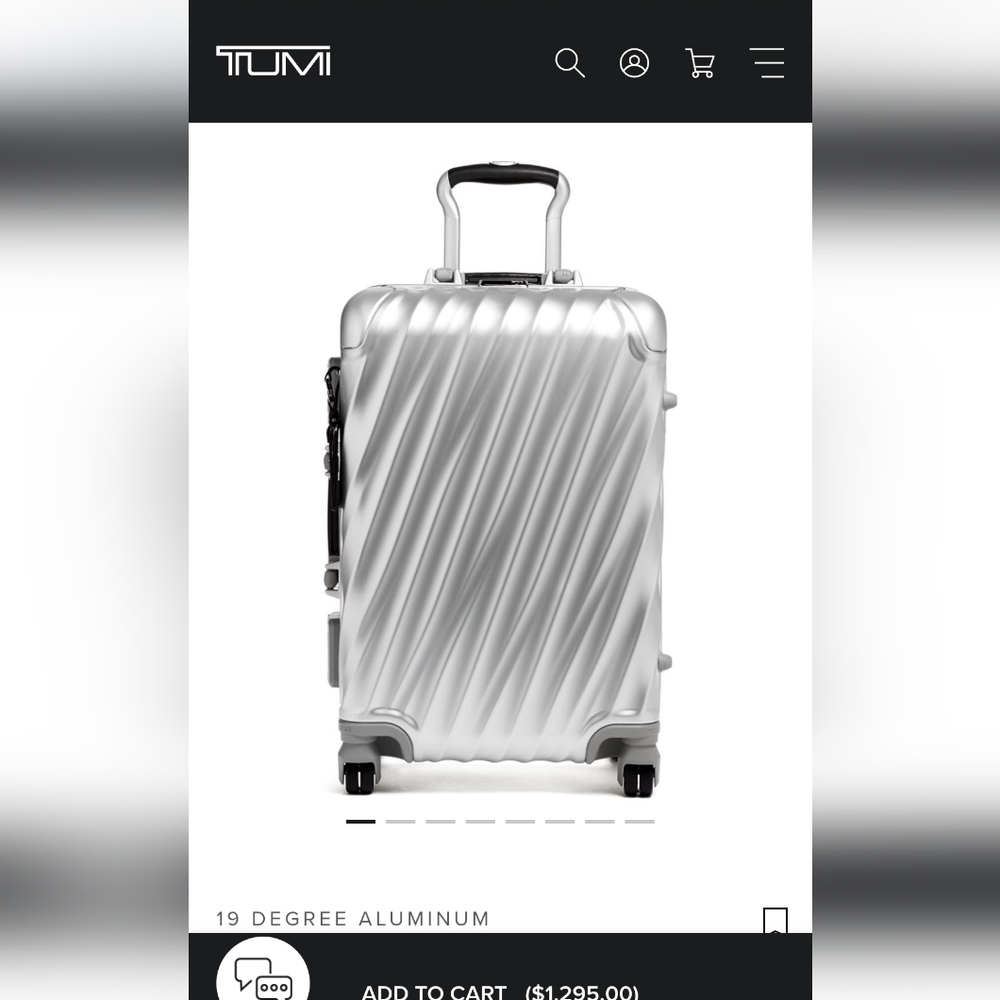 *NWT* TUMI 19 DEGREE ALUMINUM International Expandable Carry-On
